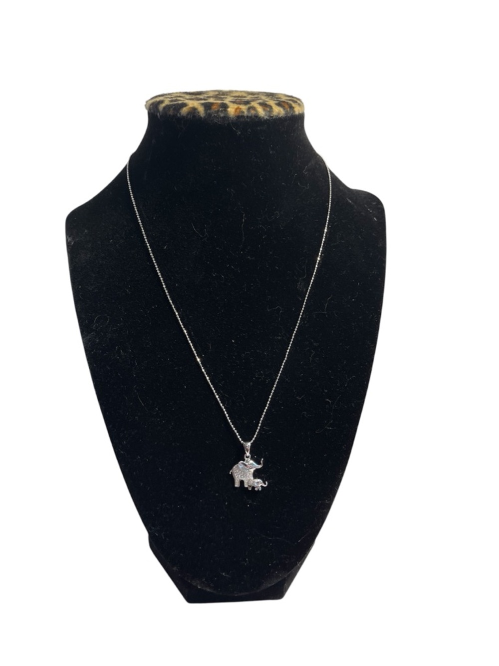 Bleu Sage 925 Sterling Silver Mom & Baby Elephant Pendant Necklace - NWT **